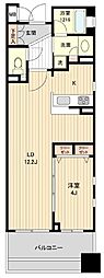 HF銀座レジデンスEAST 1LDKの間取図画像