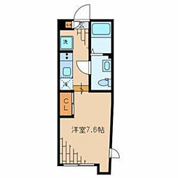 LAPiS本駒込 1階1Kの間取り