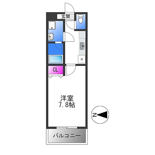 エスティームII番館 ｜大阪府東大阪市御厨南２丁目(賃貸アパート1K・1階・24.07㎡)の写真 その2