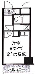 エミネンス東村山 ワンルームの間取図画像