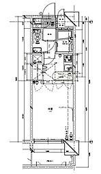 エステート・モア天神STUDIO 1Kの間取図画像