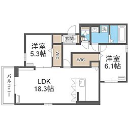 間取図画像 2LDK