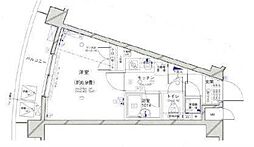 パレステュディオ大塚 1Kの間取図画像