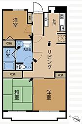 スペースエム 5階3DKの間取り