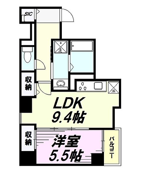 東京都八王子市追分町(賃貸マンション1LDK・4階・43.23㎡)の写真 その2