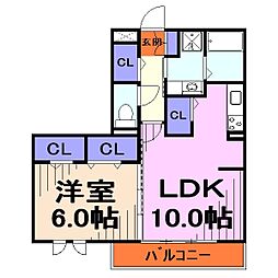 間取図画像 1LDK