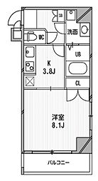 スペーシア高円寺1 1Kの間取図画像