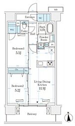 間取図画像 2LDK