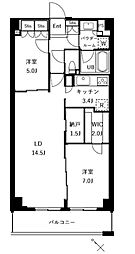 ザ・ケンジントン・レジデンスときわ台 2LDKの間取図画像