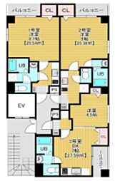 Bloom南千住 ワンルームの間取図画像