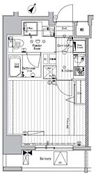 メイクスデザイン茗荷谷 1Kの間取図画像