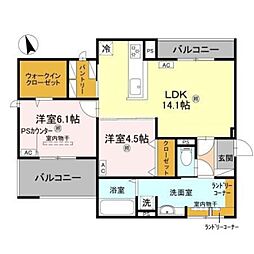 間取図画像 2LDK