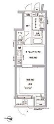 RELUXIA方南町II 1DKの間取図画像