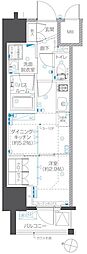 ズーム本郷 1DKの間取図画像