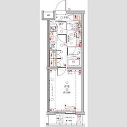 CREVISTA久が原 1Kの間取図画像