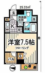 TAS上北沢レジデンス 1Kの間取図画像