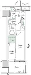ブルックサイドレジデンス木場 2Kの間取図画像