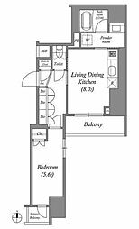 ACPResidence錦糸町 1LDKの間取図画像