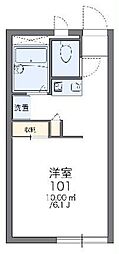 レオパレスアルカンシェル 1Kの間取図画像