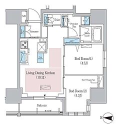 Urbanex錦糸公園 2LDKの間取図画像