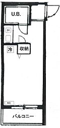 TOP西巣鴨1 ワンルームの間取図画像