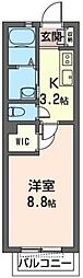 ティーズヒル 1Kの間取図画像