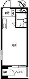 メゾン・ド・ポルシュ ワンルームの間取図画像