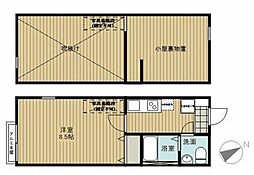マ・ピエス千代田 1階1Kの間取り