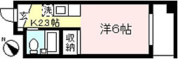品田ビル 1Kの間取図画像