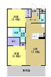 プランドールソフィアVII 2LDKの間取図画像