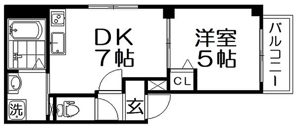 Parks枚方 ｜大阪府枚方市川原町(賃貸マンション1DK・1階・27.65㎡)の写真 その2