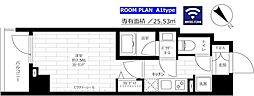 ステージファースト浅草桜橋 1Kの間取図画像