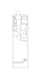 ESTRELLA 1階1Kの間取り