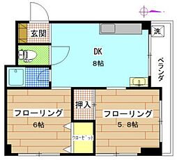 間取図画像 2DK