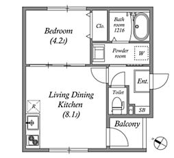 JR東海道・山陽本線 吹田駅 徒歩7分の賃貸アパート 3階1LDKの間取り