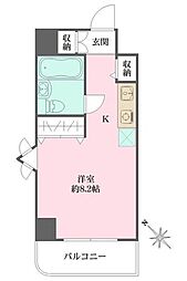 サイプレス北新宿 ワンルームの間取図画像
