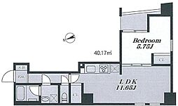 シェーネスハイム大森東 7階1LDKの間取り