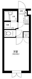 ウェルハウス広尾 1階1Kの間取り