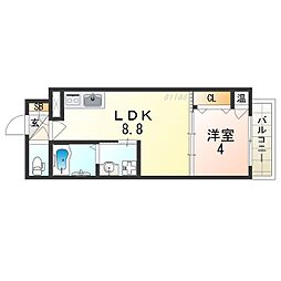 grandirA 1LDKの間取図画像