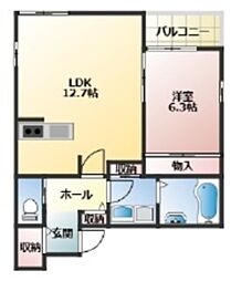 間取図画像 1LDK