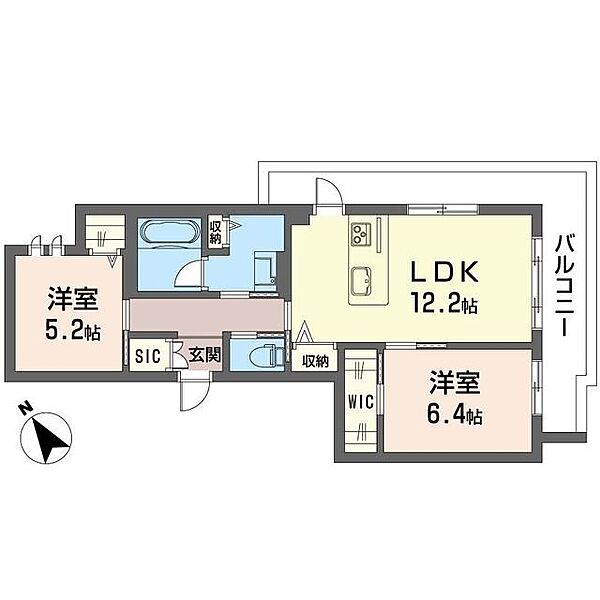 スリジエ大森東 00306｜東京都大田区大森東４丁目(賃貸マンション2LDK・3階・59.71㎡)の写真 その2