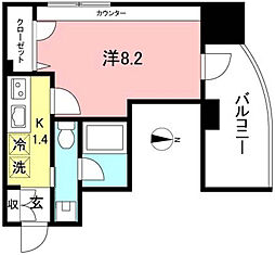 RIZchofu 1Kの間取図画像
