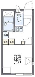 レオパレス杉山2 1Kの間取図画像