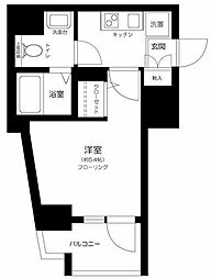 西武新宿線 上石神井駅 徒歩4分の賃貸マンション 12階1Kの間取り