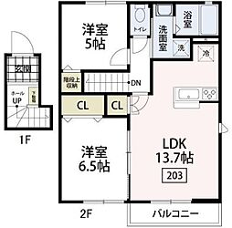 エルメゾン南栗原 2階
