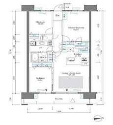 ロイヤルパークス西新井 3LDKの間取図画像