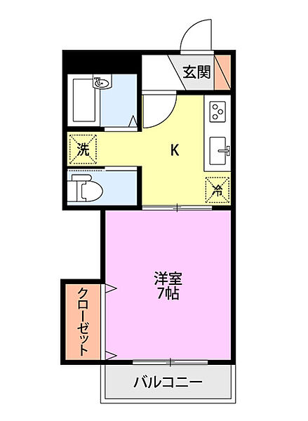 メゾンスバル 110｜新潟県上越市新光町２丁目(賃貸マンション1K・1階・31.04㎡)の写真 その2