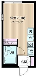 フェリーチェ東高円寺2 ワンルームの間取図画像