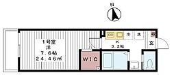 Friendly新検見川 1Kの間取図画像