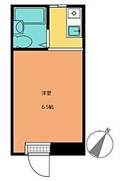 パラゼット早稲田 ワンルームの間取図画像